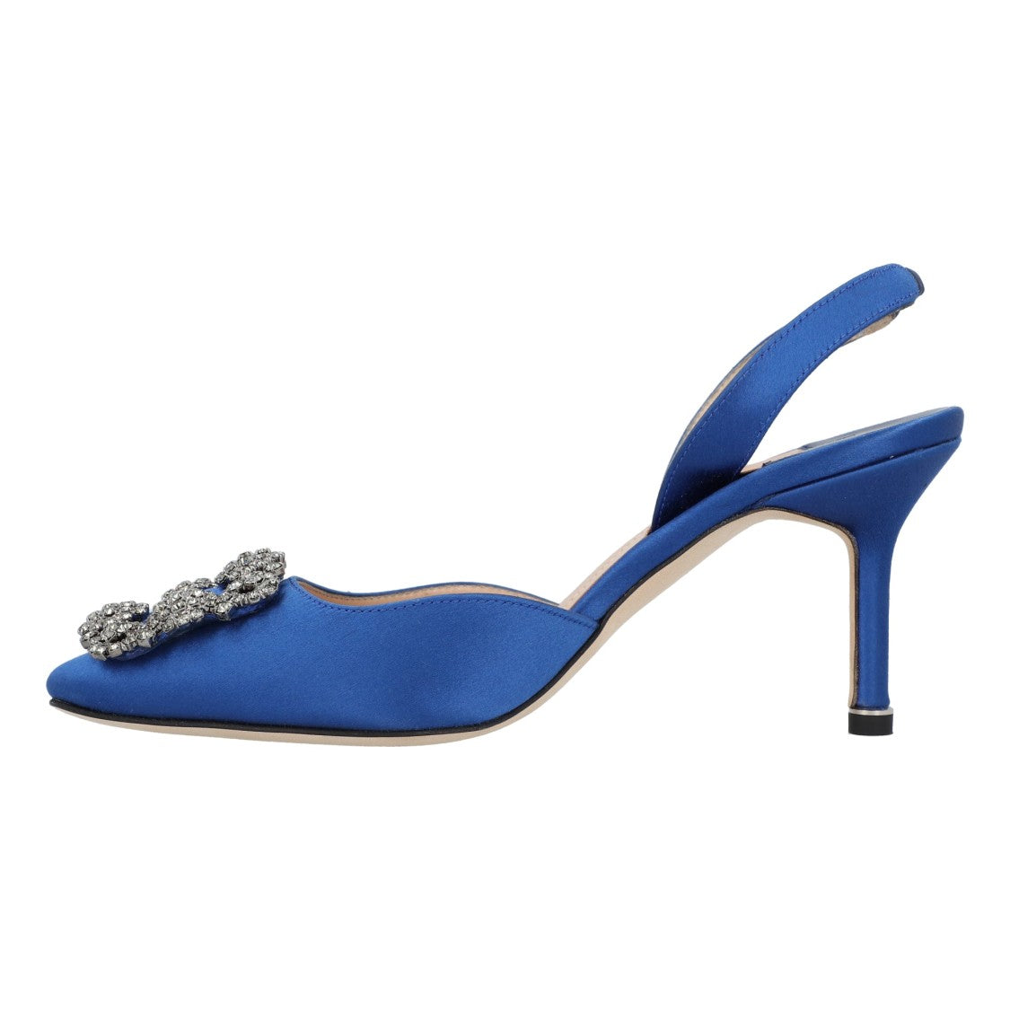 Manolo Blahnik Hangisli Slingback Pumps 85Mm Blue