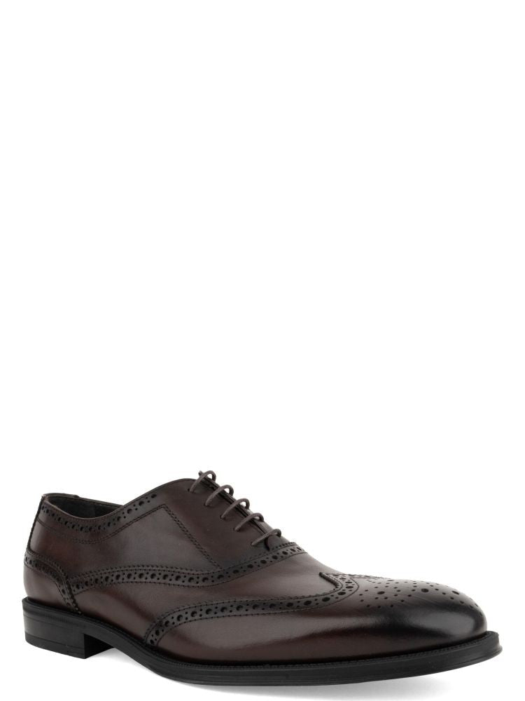 John Harrison Brown Leather Brogue Intricate Detail Brogues