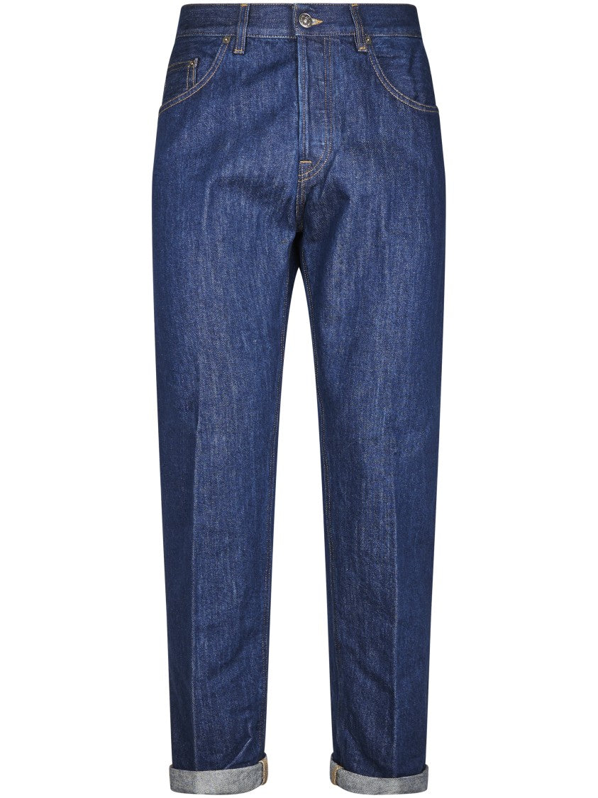 Dondup Relaxed Fit Denim Trousers With Classic Five-Pocket Design