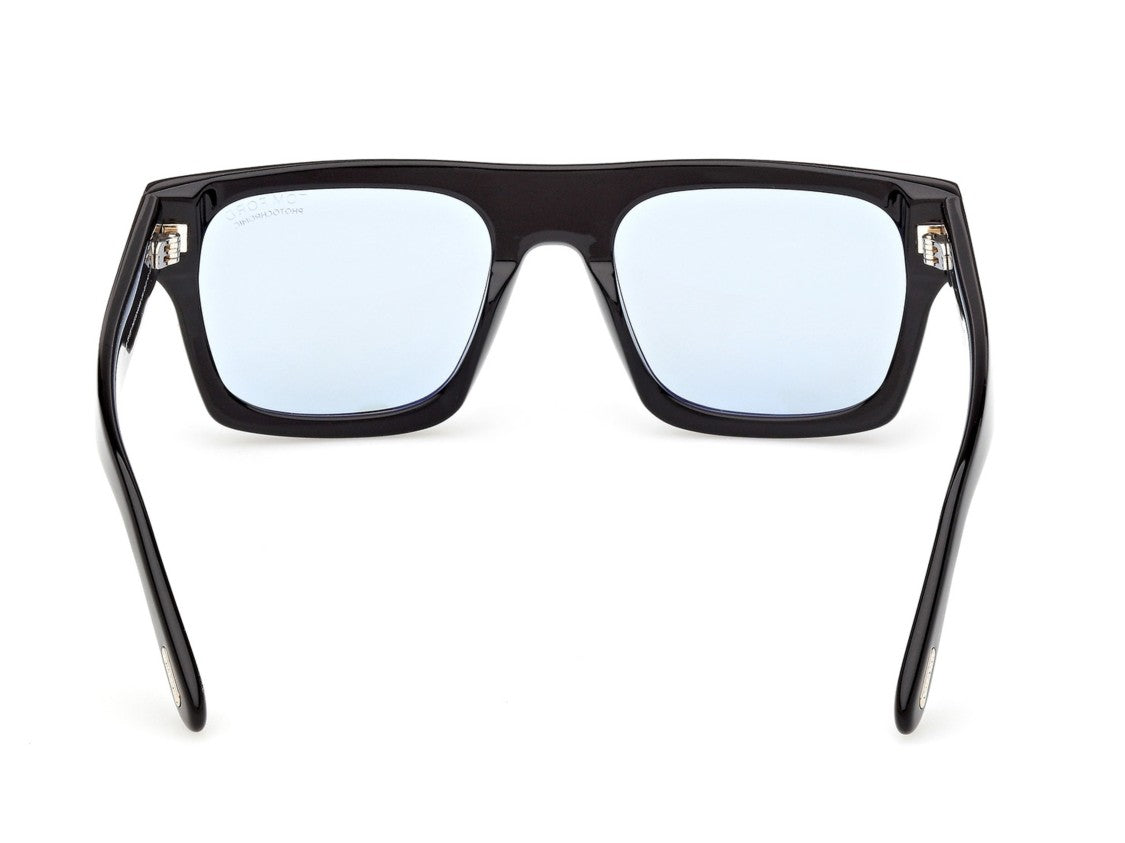 Tom Ford Ft1337 Metallic Accent Square Sunglasses