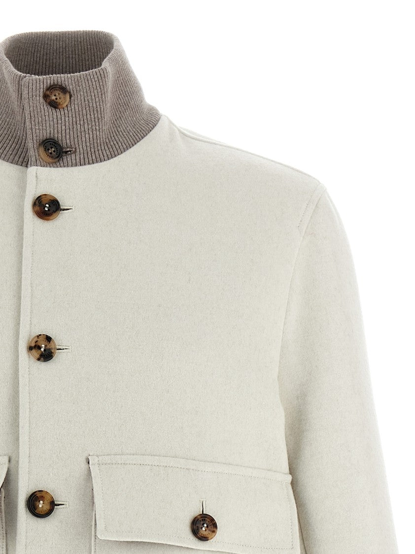 Brunello Cucinelli Wool Bomber Jacket