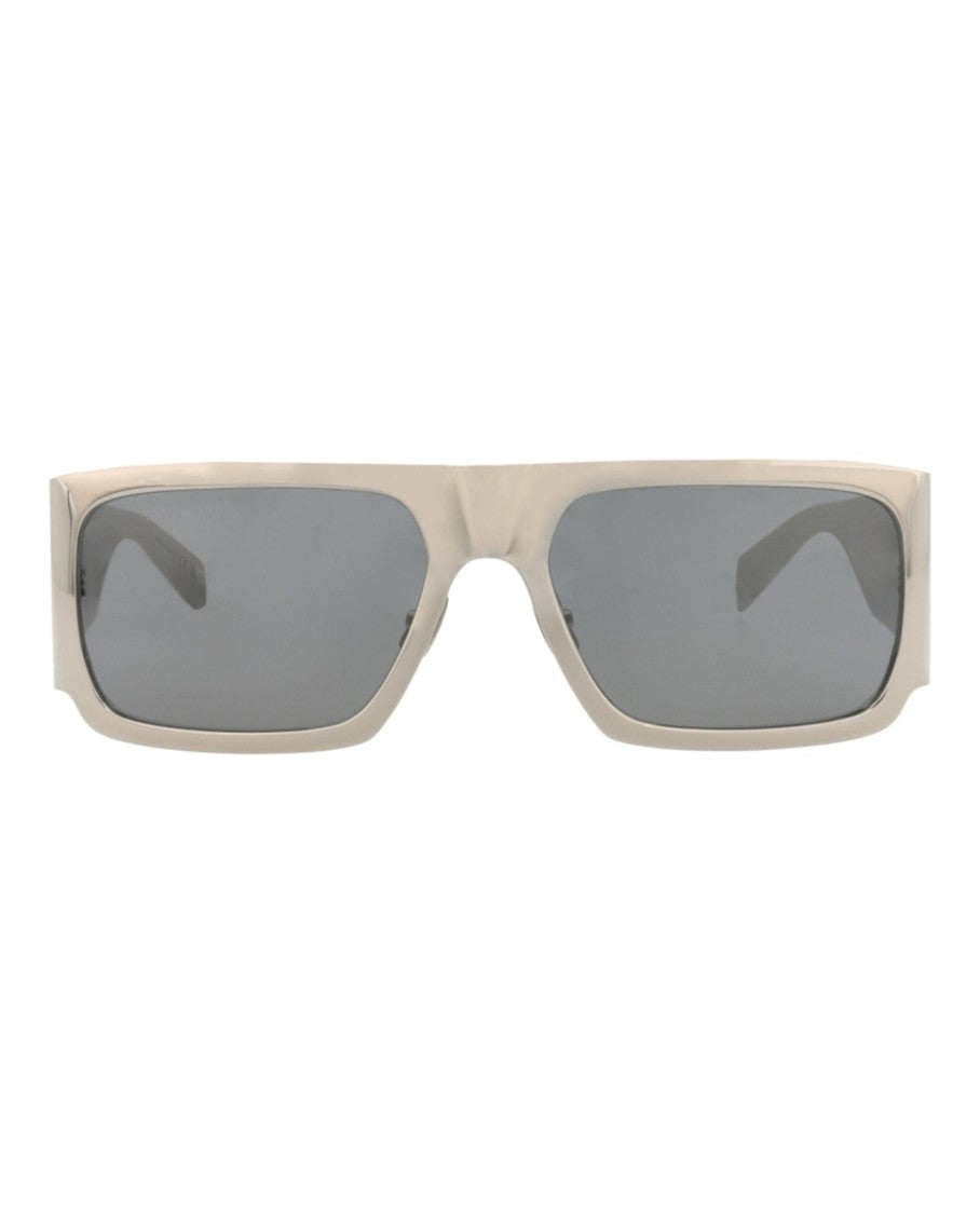 Saint Laurent Square-Frame Metal Sunglasses