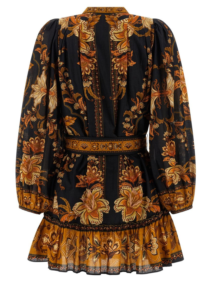 Farm Rio Majestic Garden Black' Dress