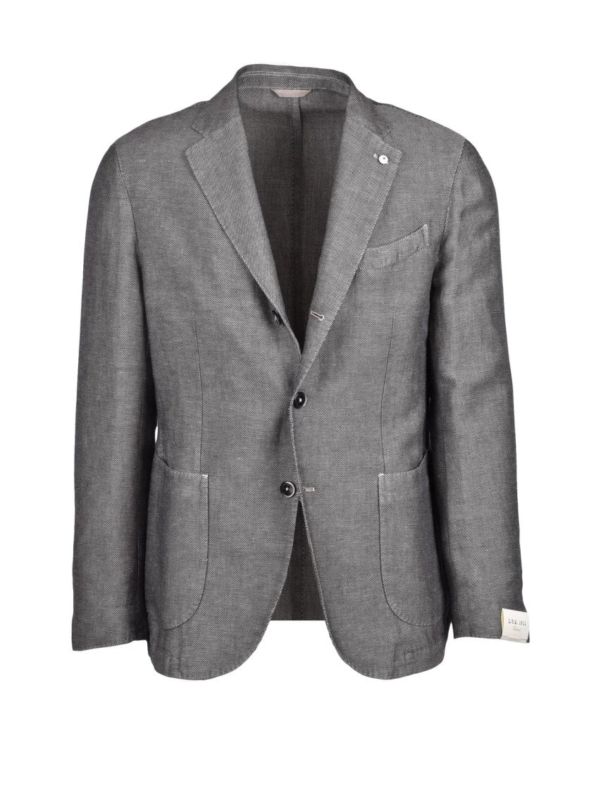 L.B.M. 1911 Linen Cotton Jacket - Grey