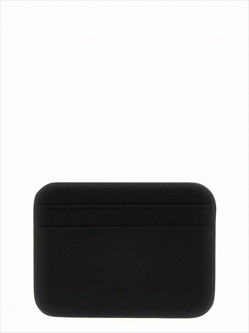 Balenciaga Smooth Calf Leather Card Wallet With Gold-Tone Lettering