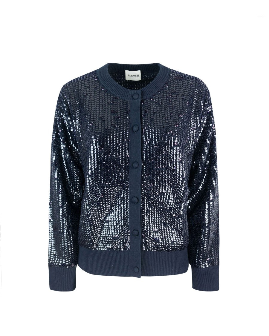 P.A.R.O.S.H. Cobalt Blue Cardigan
