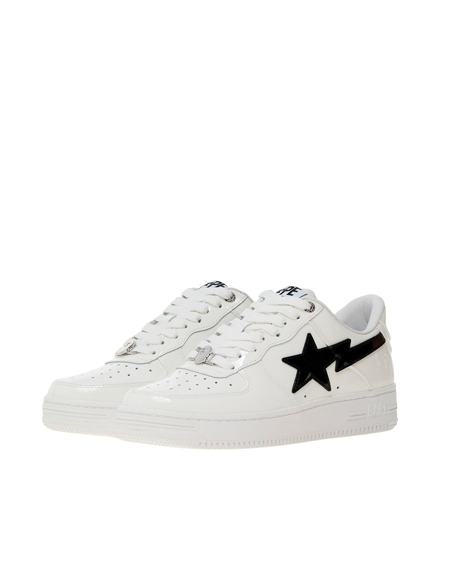 A Bathing Ape Low-Top Sneakers In Smooth Calf Leather With Contrast Detailing