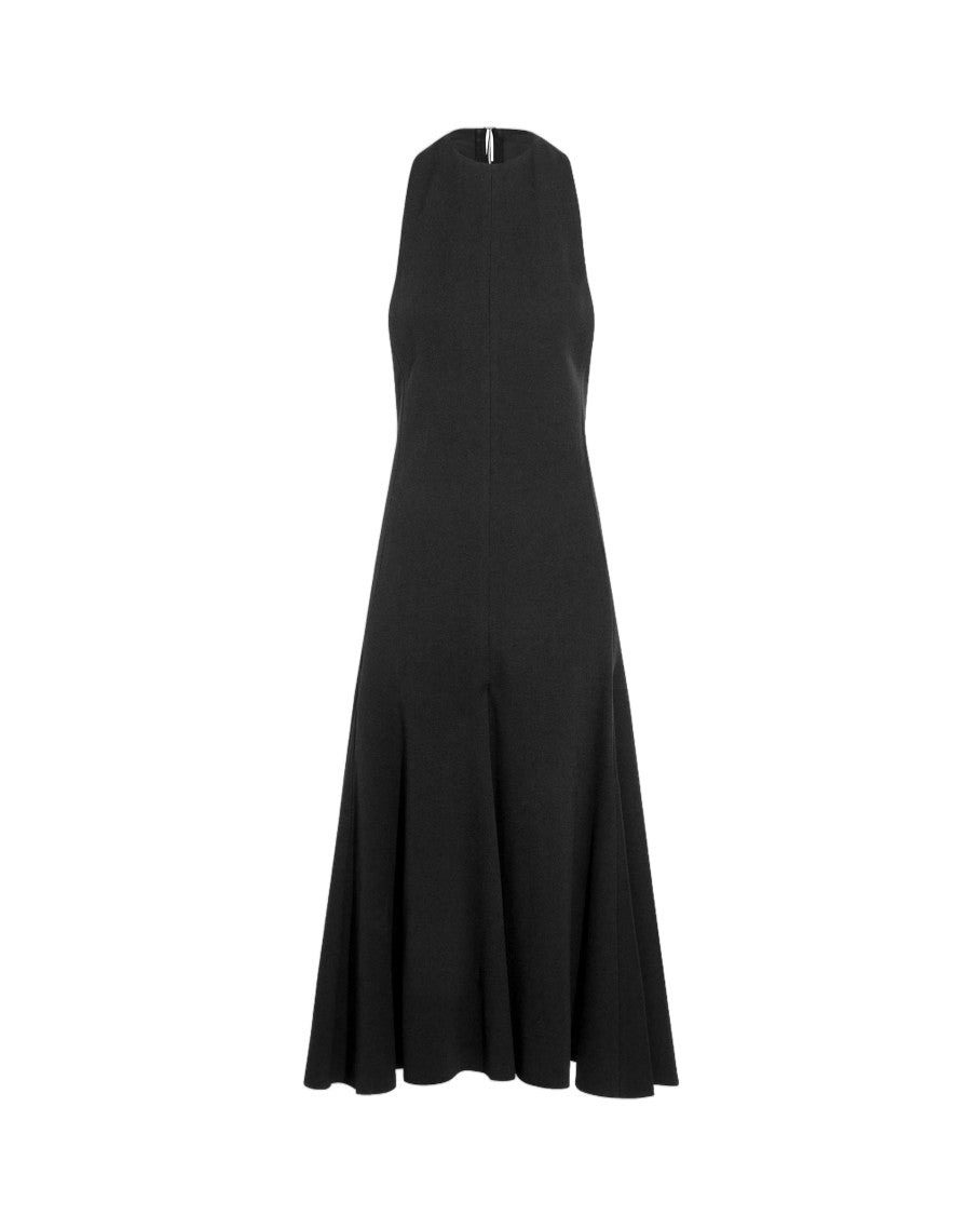 Jacquemus Strapless Black Maxi Dress With Minimalist Aesthetic