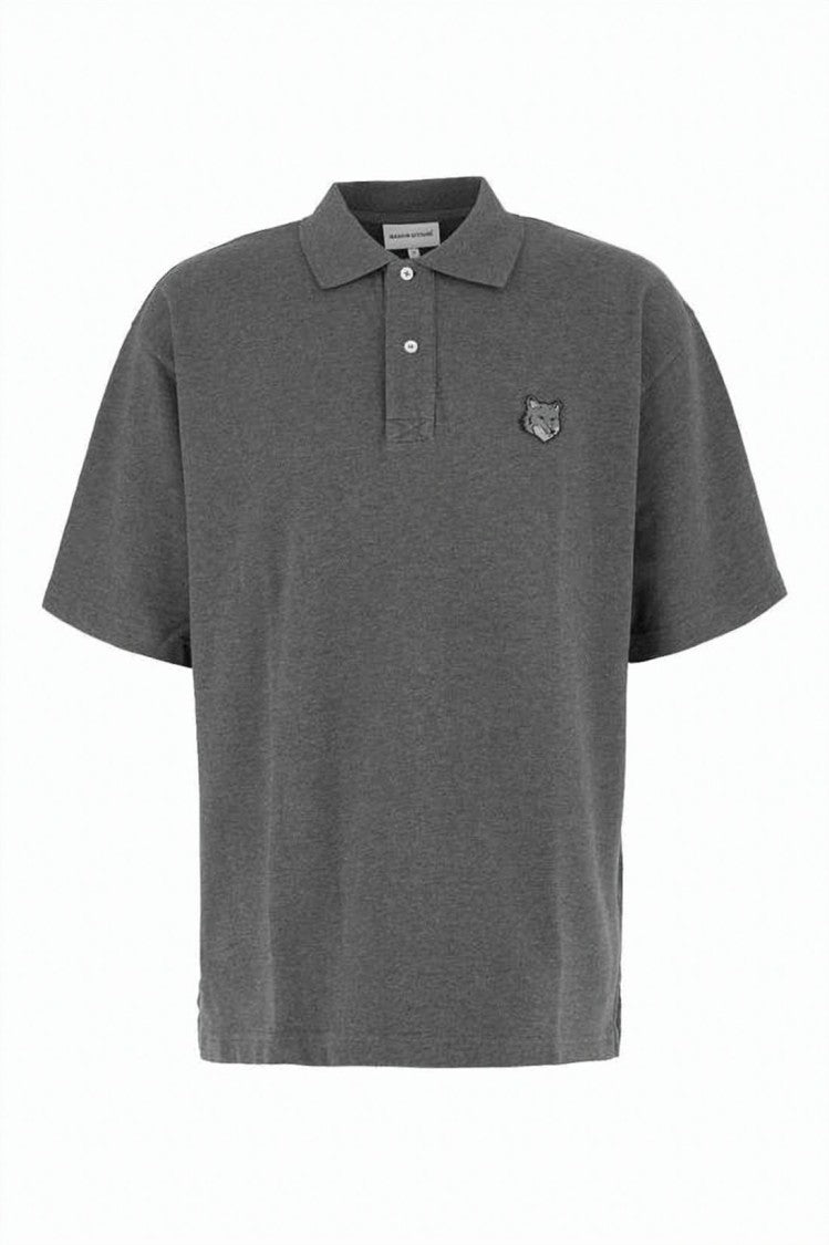 Maison Kitsuné Fox Head Emblem Short-Sleeved Polo Shirt