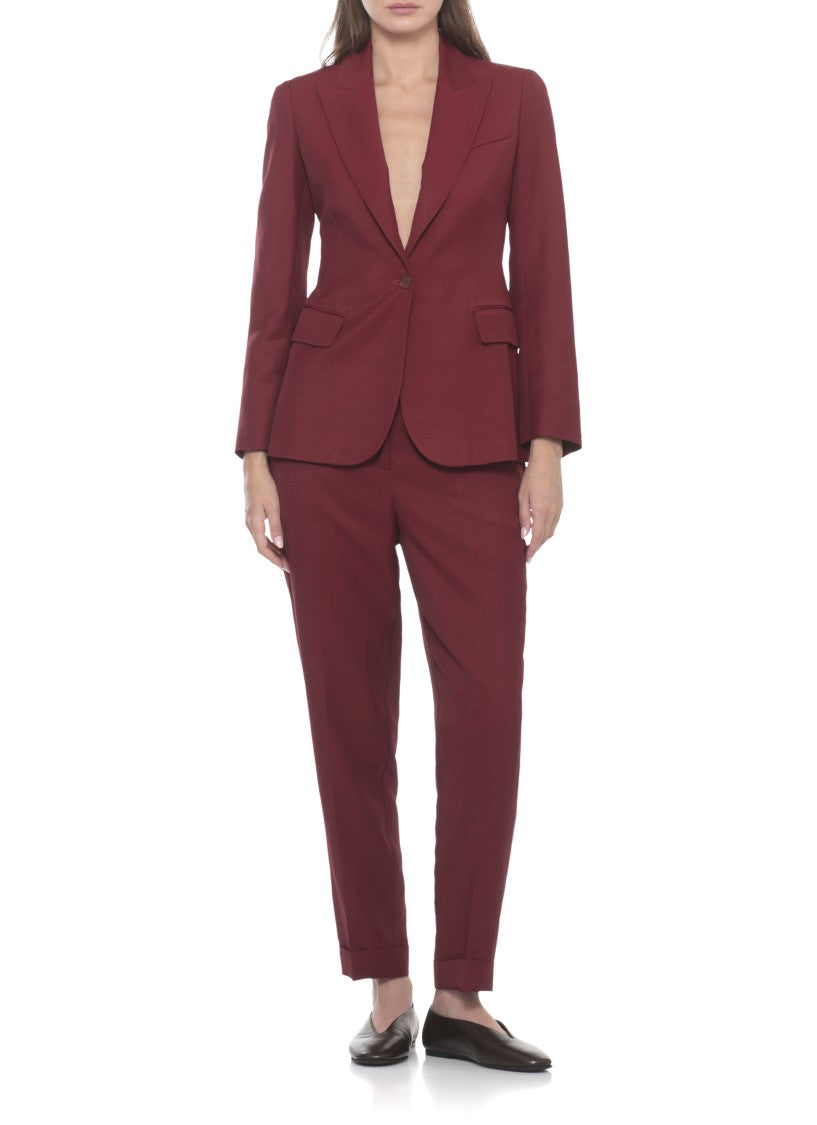 Parosh Bordeaux Raisa26 Peak Lapel Blazer