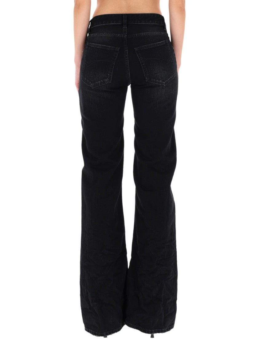 Balenciaga Cotton Flared Wide-Leg Jeans