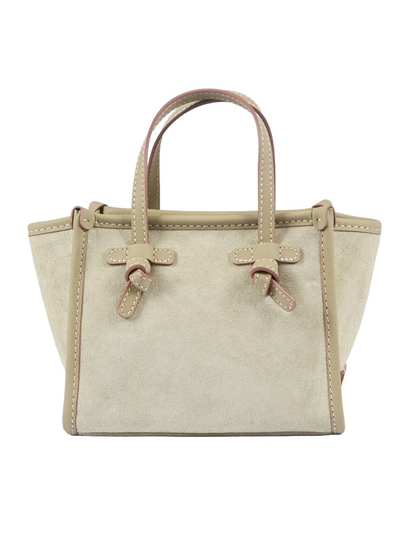 Gianni Chiarini Trapezoidal Suede Knot Handbag