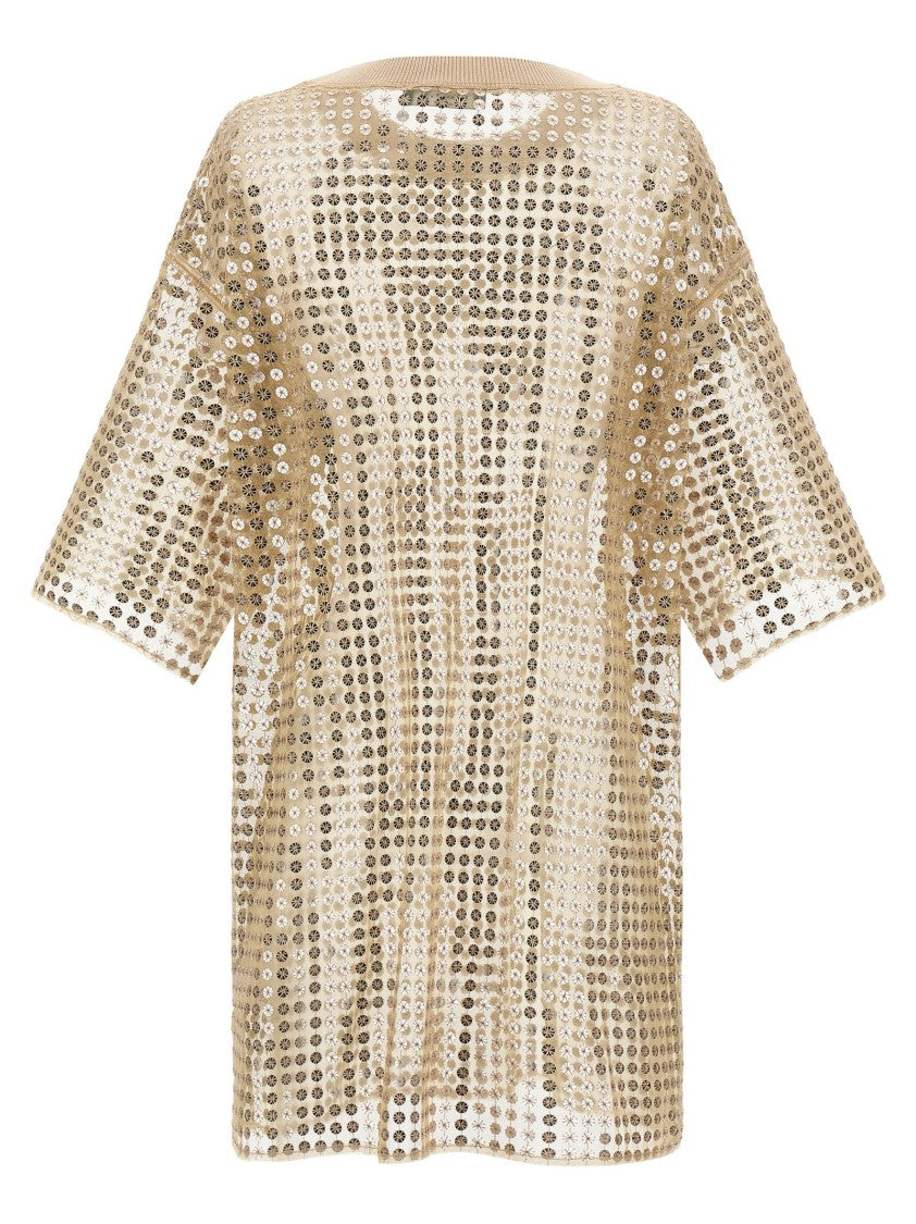 Fabiana Filippi Mini Dress With All-Over Sequin Embellishment