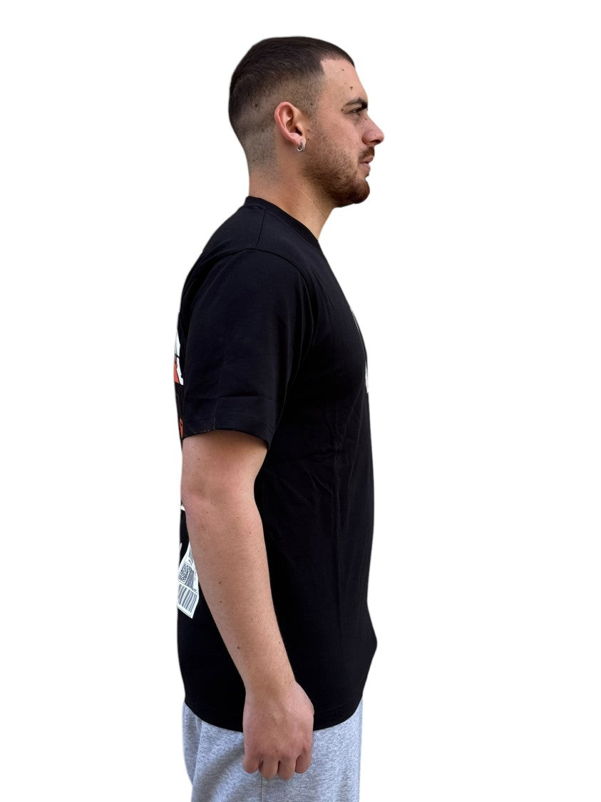 Nike X Off-White Distinctive Streetwear Graphic T-Shirt With Experimental Design