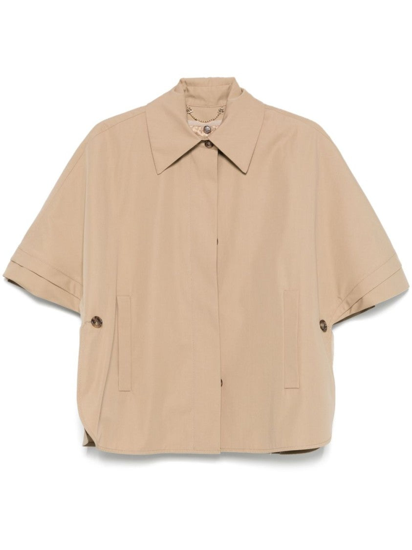 Max Mara Relaxed Sand Beige Jacket With Detachable Lining