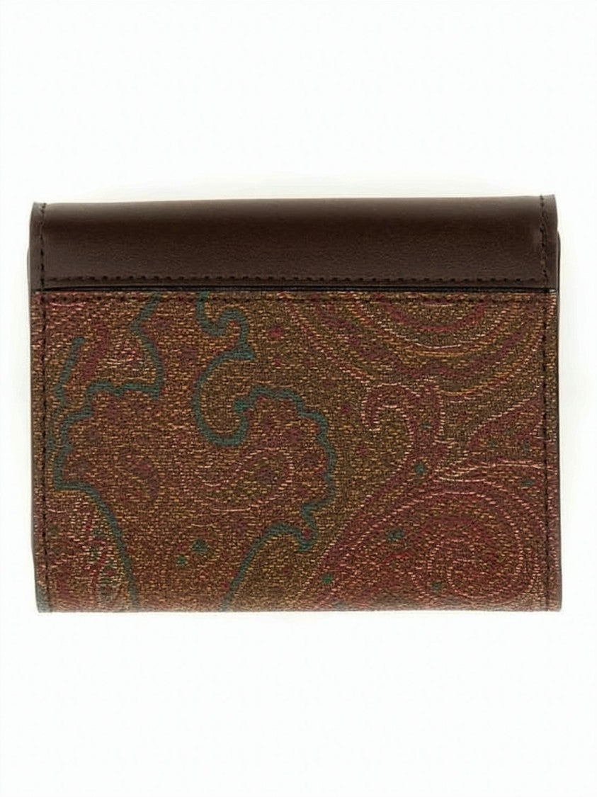 Etro Compact Paisley Pattern Wallet