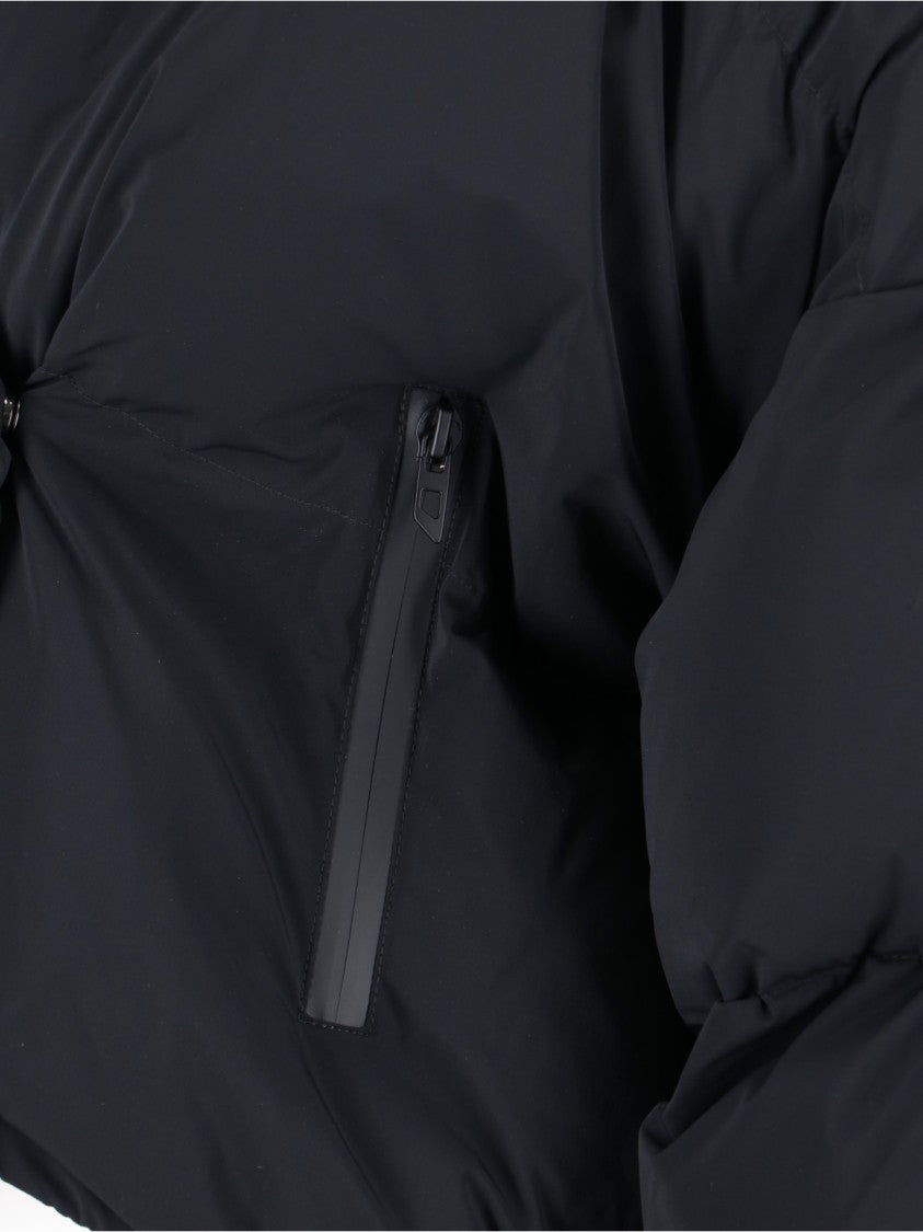 Diesel Cropped Down Jacket – Black