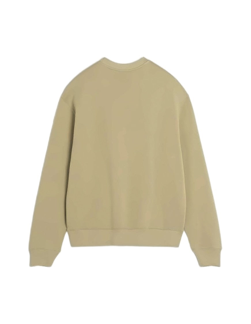 Maison Kitsuné Long-Sleeve Crewneck Sweatshirt With Emblem Detail
