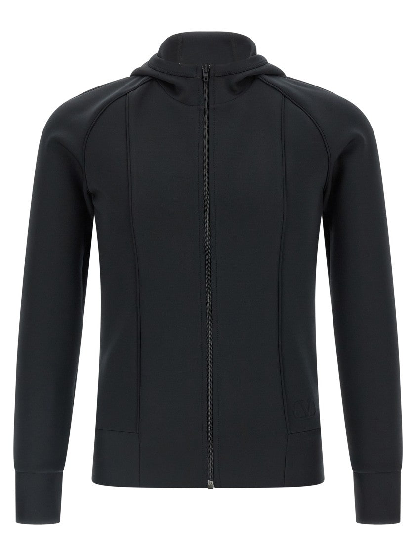 Valentino Garavani Vlogo 3D Zip Hoodie