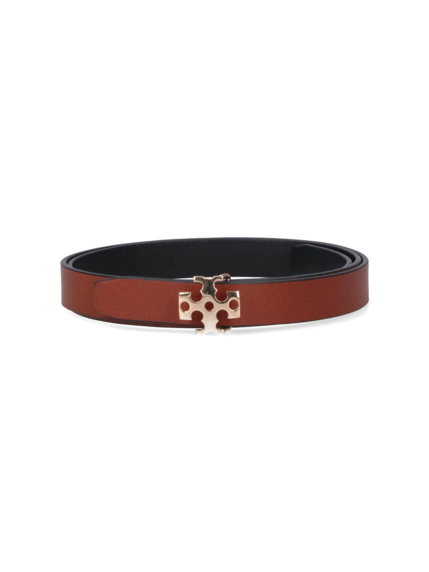 Tory Burch Reversible Logo Belt Black
