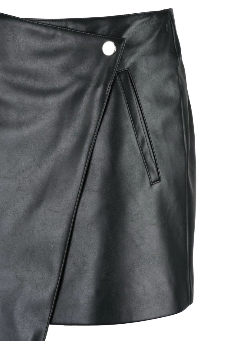 Erika Cavallini Mini Wrap Skirt - Black