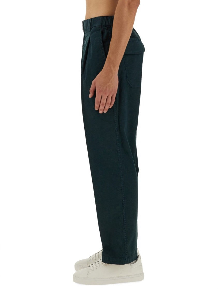Helmut Lang High-Waisted Green Cargo Pants