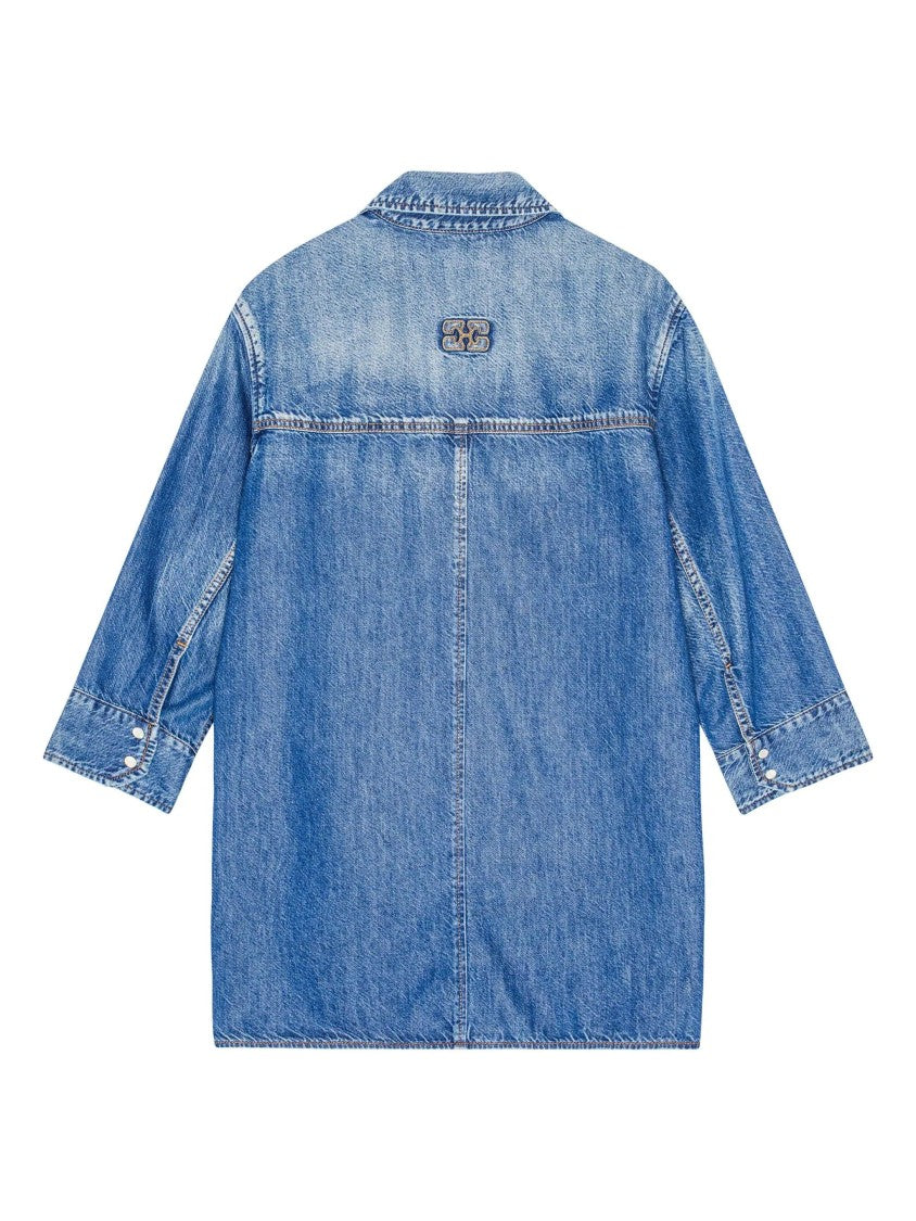 Ganni Light Denim Oversized Shirt
