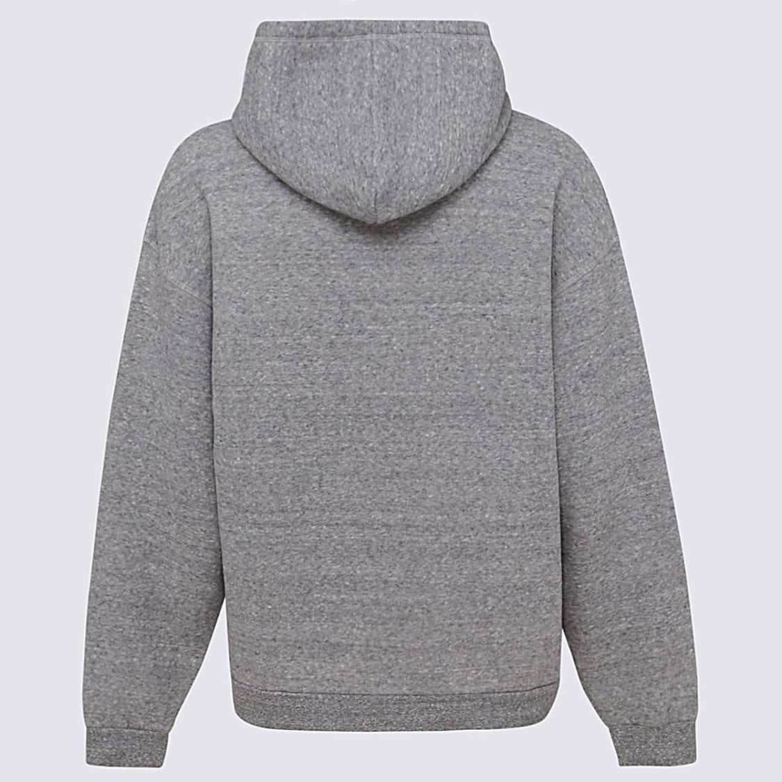 Dsquared2 Light Grey Graphic-Print Hoodie With Classic Hood And Fitted Cuffs