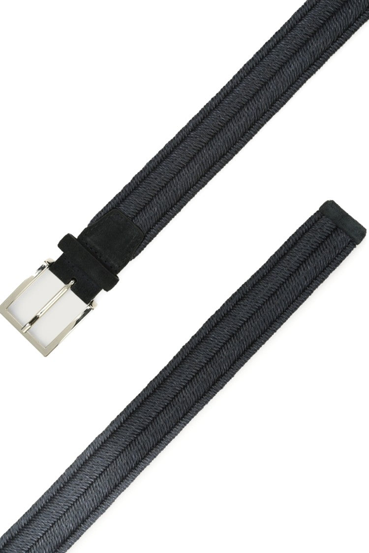 Orciani Stretch Braided Fabric Casual Belt