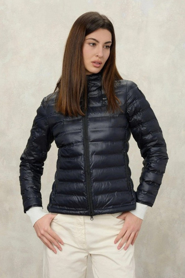 Blauer Navy Lightweight Hooded Quilted Polyamide Puffer Jacket