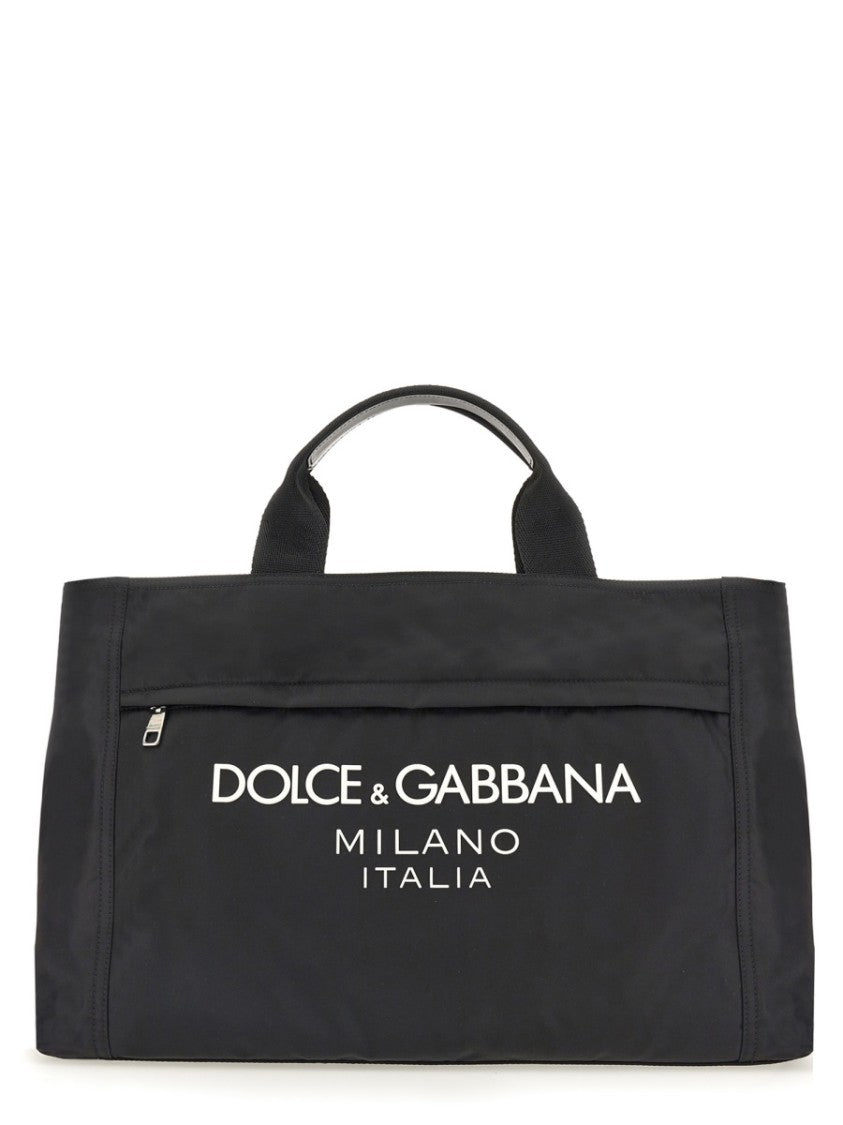 Dolce & Gabbana Borsone In Nylon Con Logo