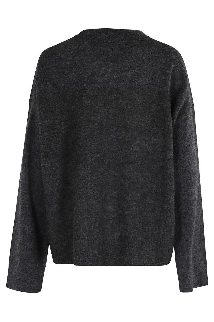 Ganni Fine Brushed Banana Oversized O Neck