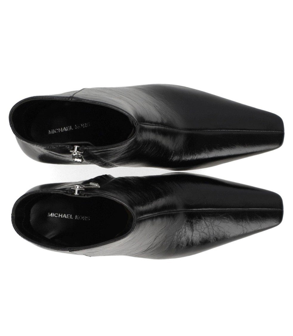 Michael Kors Elise Black Heeled Ankle Boot