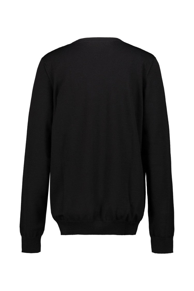 Wardrobe.Nyc Classic Minimalist Crewneck Sweater In Fine-Knit Wool