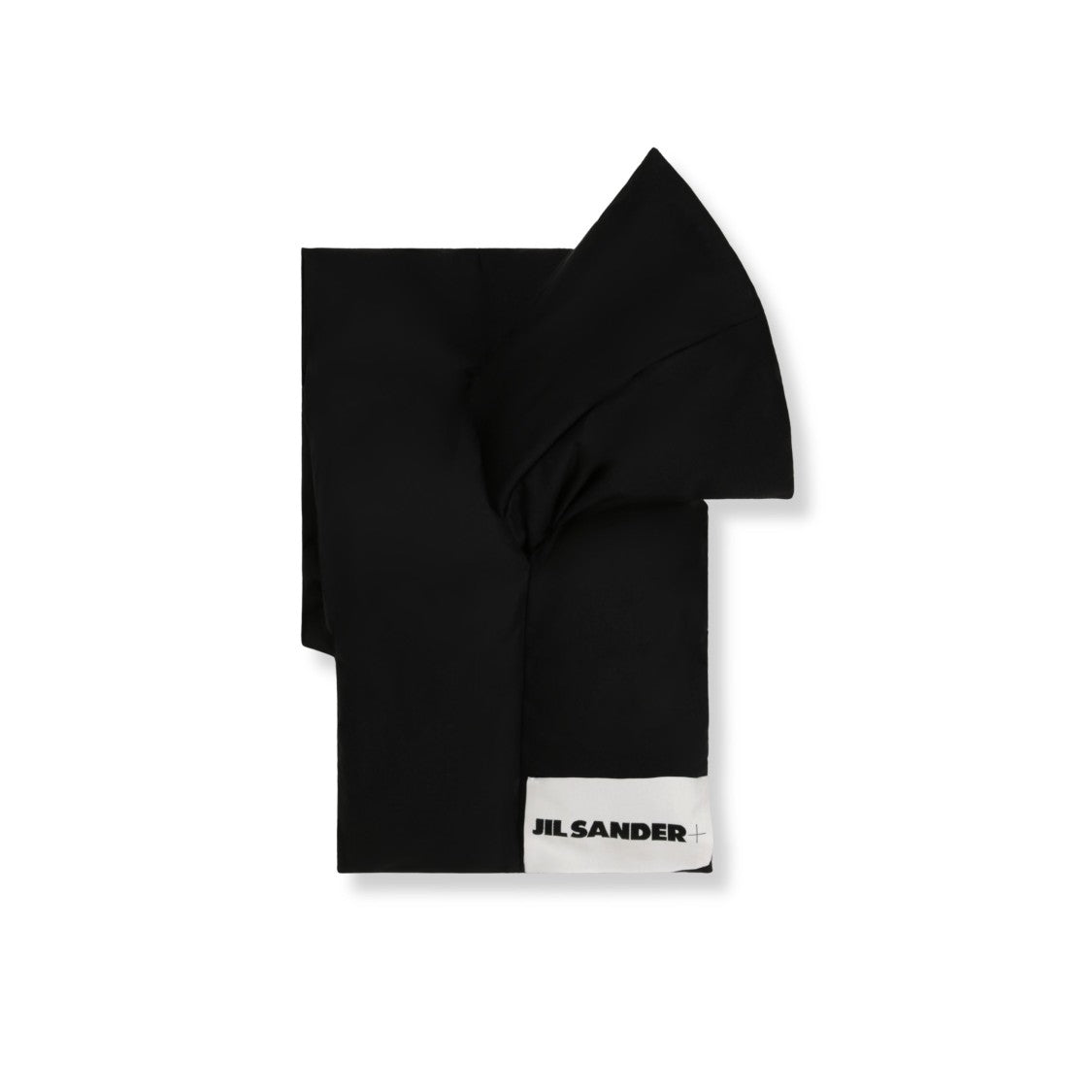 Jil Sander Matte Cotton Logo Scarf