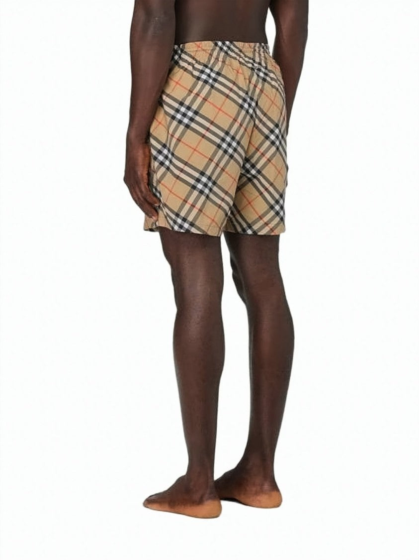 Burberry Classic Check Pattern Beach Shorts