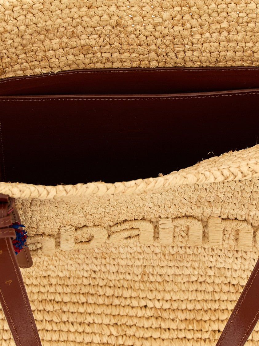 Paco Rabanne 'Natural Raffia Tote Bag' Shopping Bag