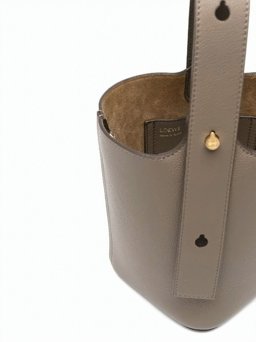 Loewe Structured Calf Leather Tote Bag With Decorative Cutouts