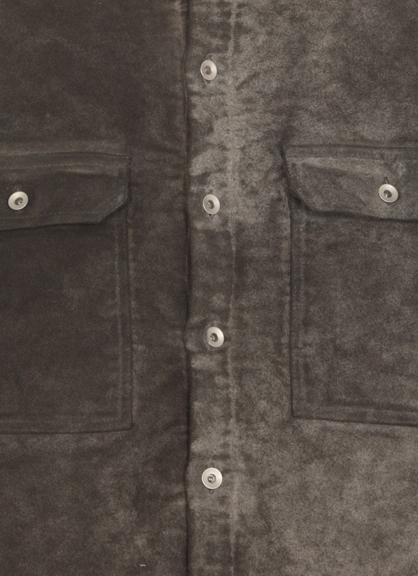 Drkshdw By Rick Owens Brown Padded Cotton Jacket