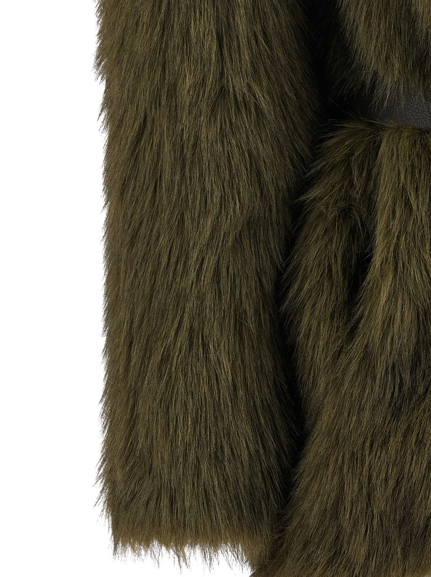 P.A.R.O.S.H. Portal Faux Fur Coat