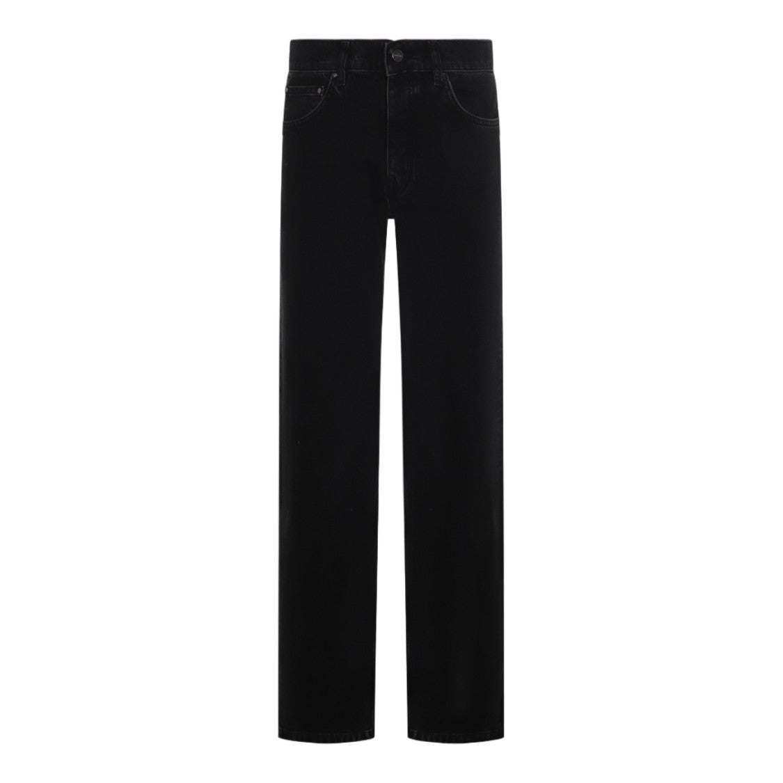 Anine Bing Straight-Leg High-Waist Jeans With Minimalist Design