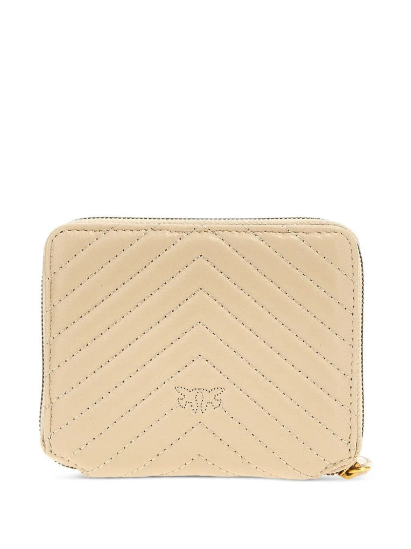 Pinko Quilted Leather Wallet