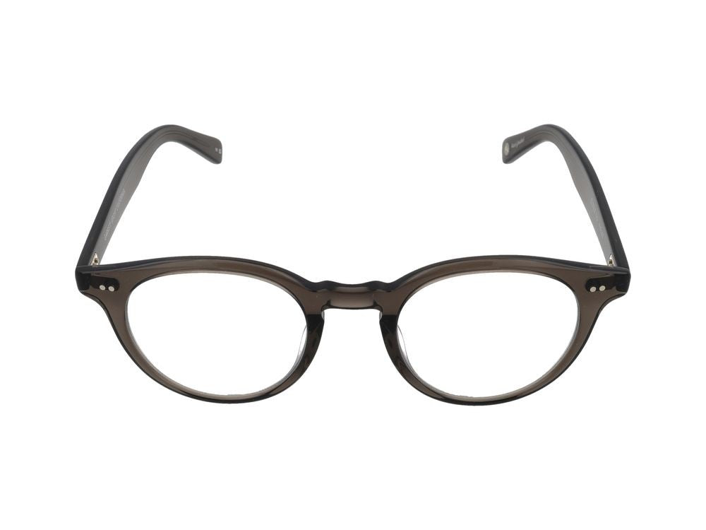 Garrett Leight Rounded Black Keyhole Bridge Optical Glasses