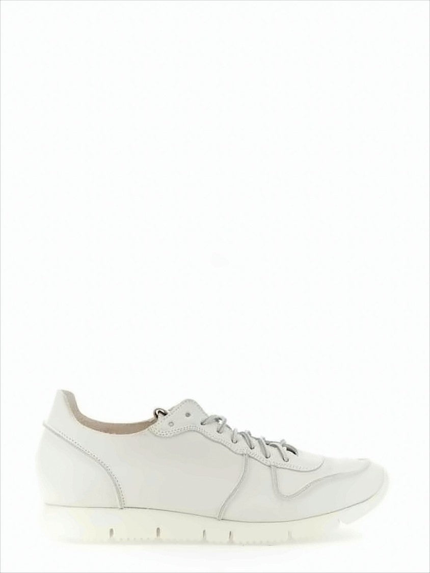 Buttero Low-Profile White Leather Sneakers With Vibram Sole