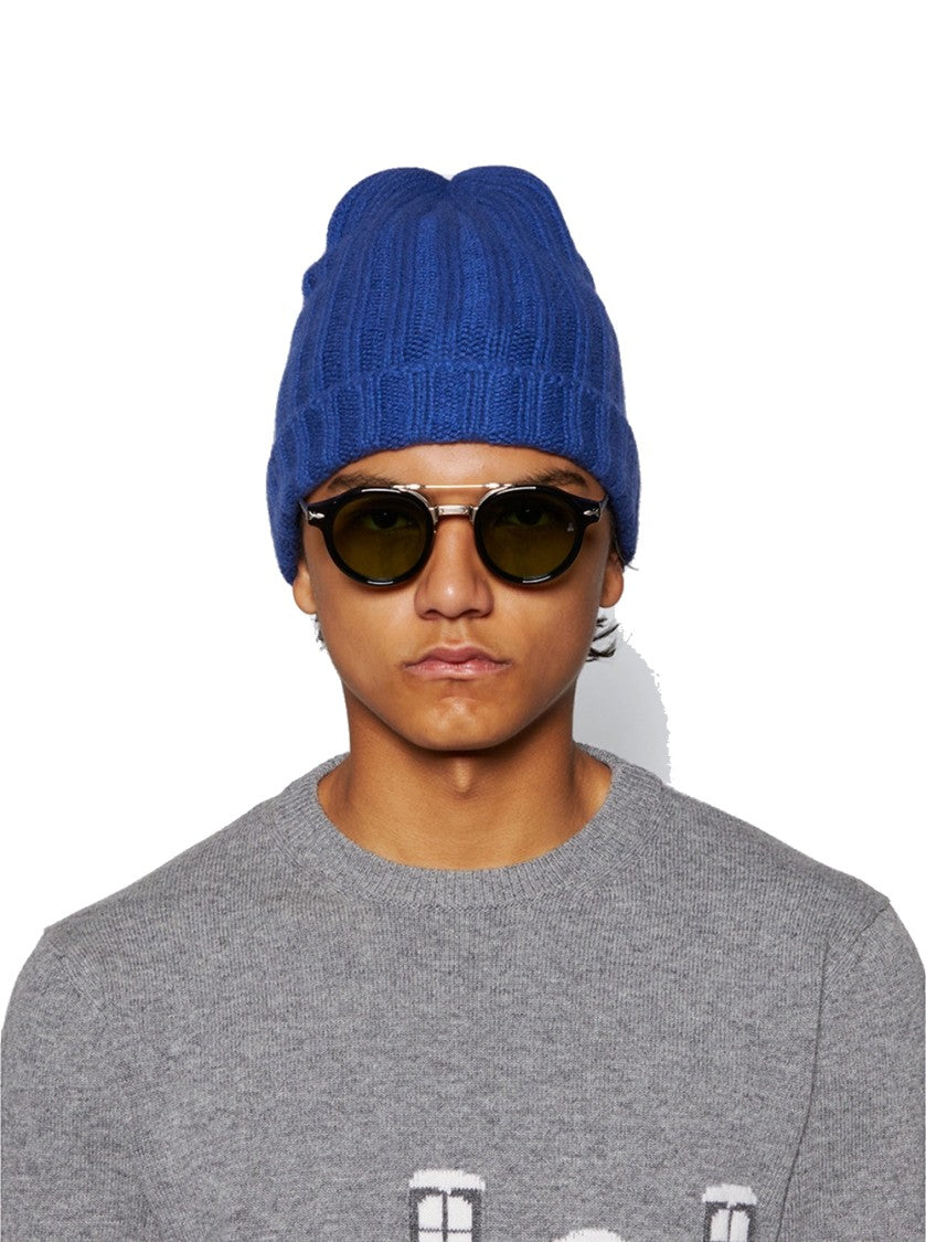 The Elder Statesman Ranger Beanie Blue Jay