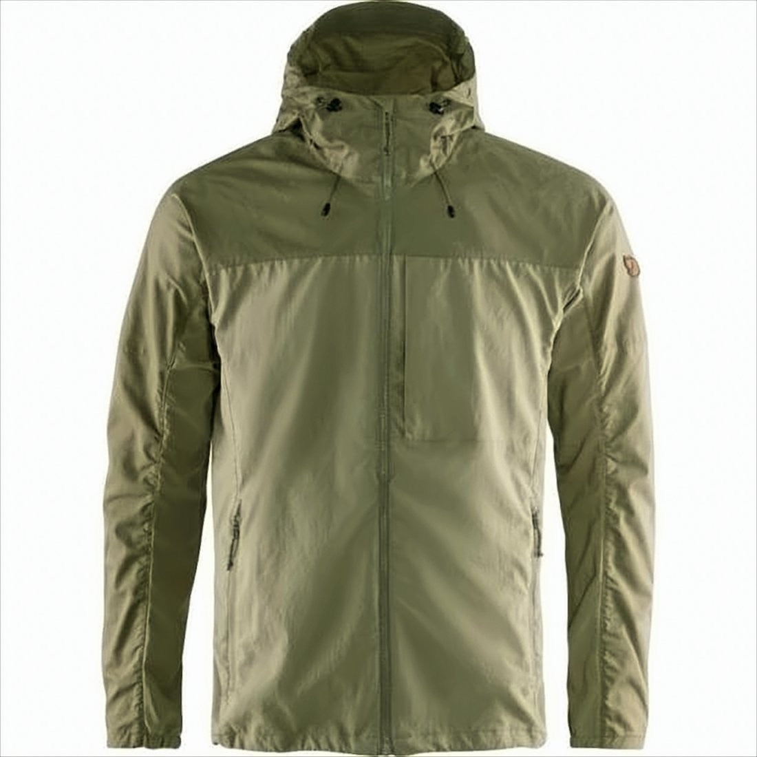 Fjallraven Kanken Two-Tone Casual Jacket With Adjustable Hood And Zippered Pockets