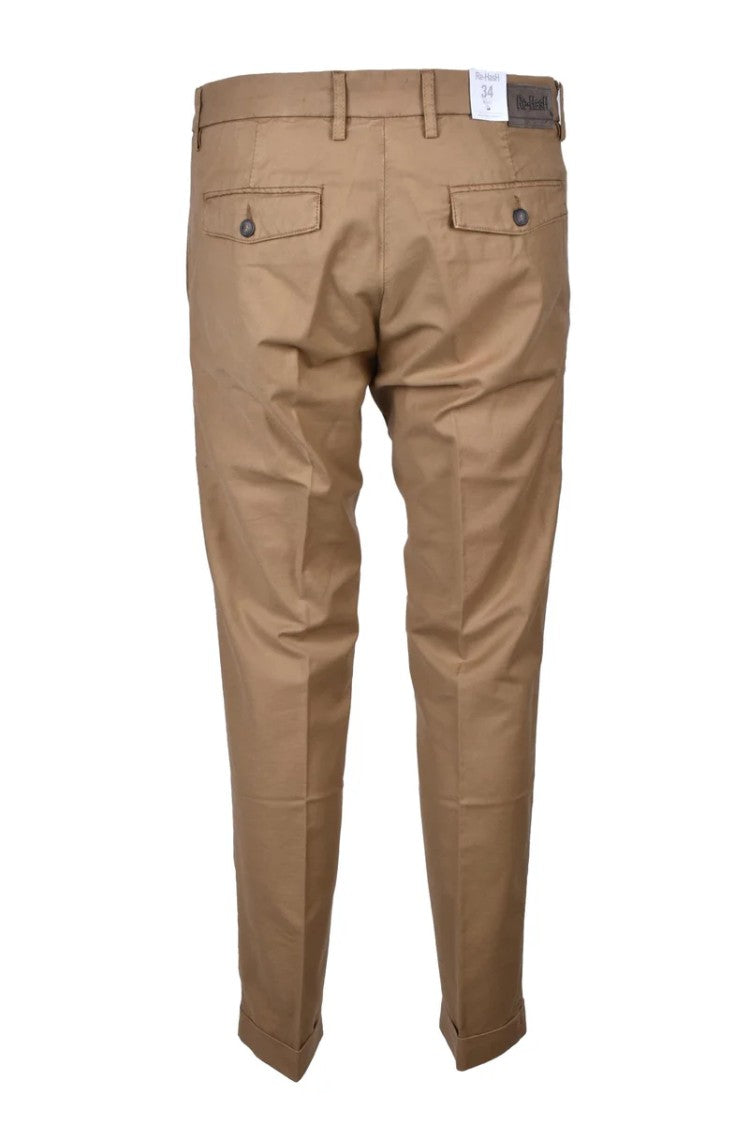 Re-Hash Beige Stretch Cotton Pants