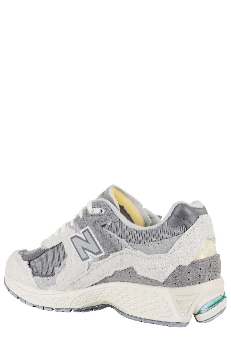 New Balance Layered Grey Sneakers With Suede