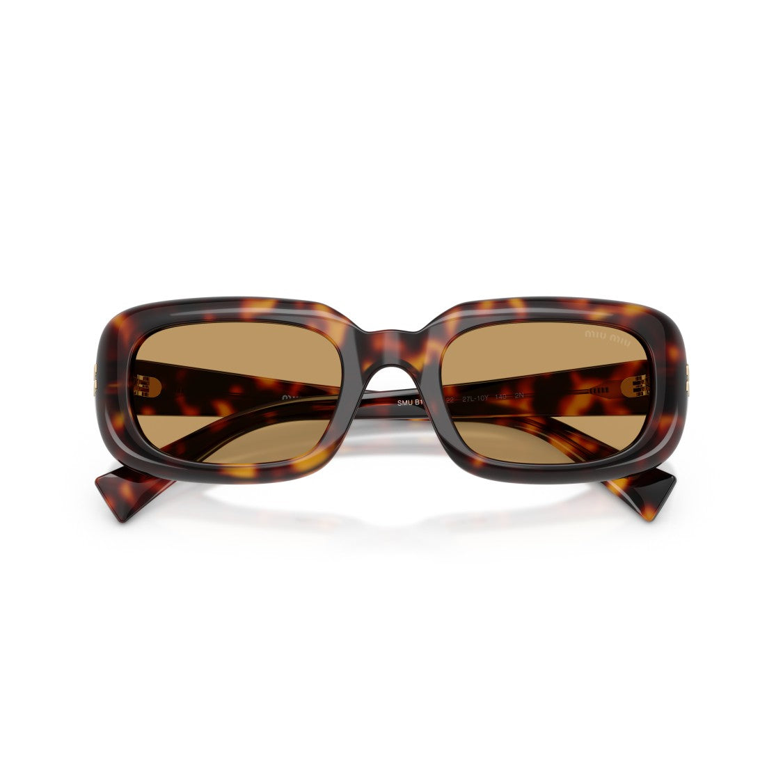 Miu Miu 0Mu B13s Rectangular Tortoiseshell Sunglasses