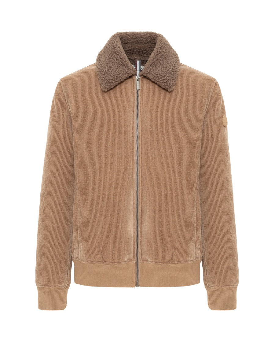 Colmar Corduroy Suede Contrast Plush Collar Jacket
